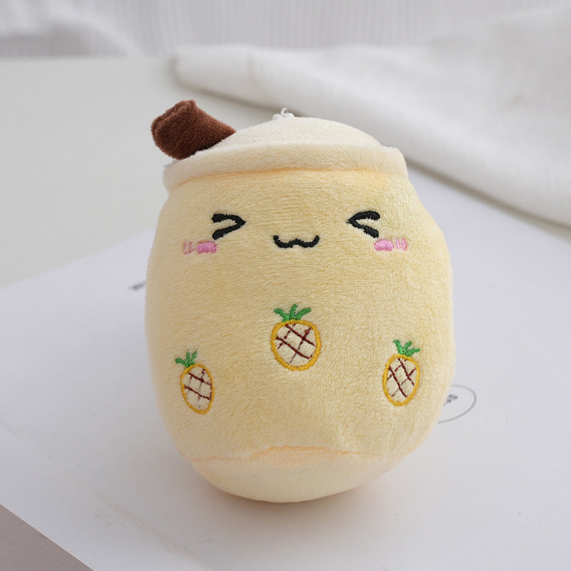 Wholesale Bubble Tea Plush Doll Pendant Key Ring